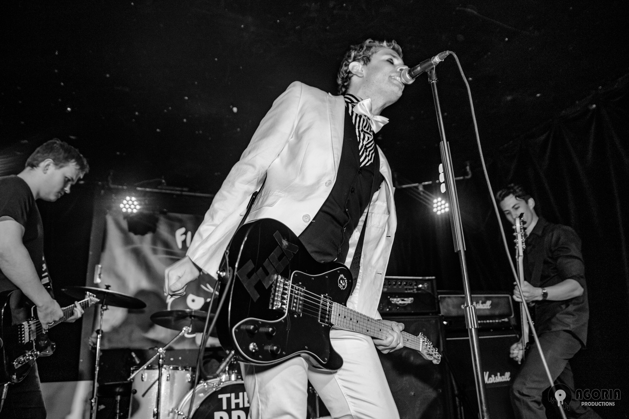 Fluffio & The RPC playing live at the baby g in toronto black and white