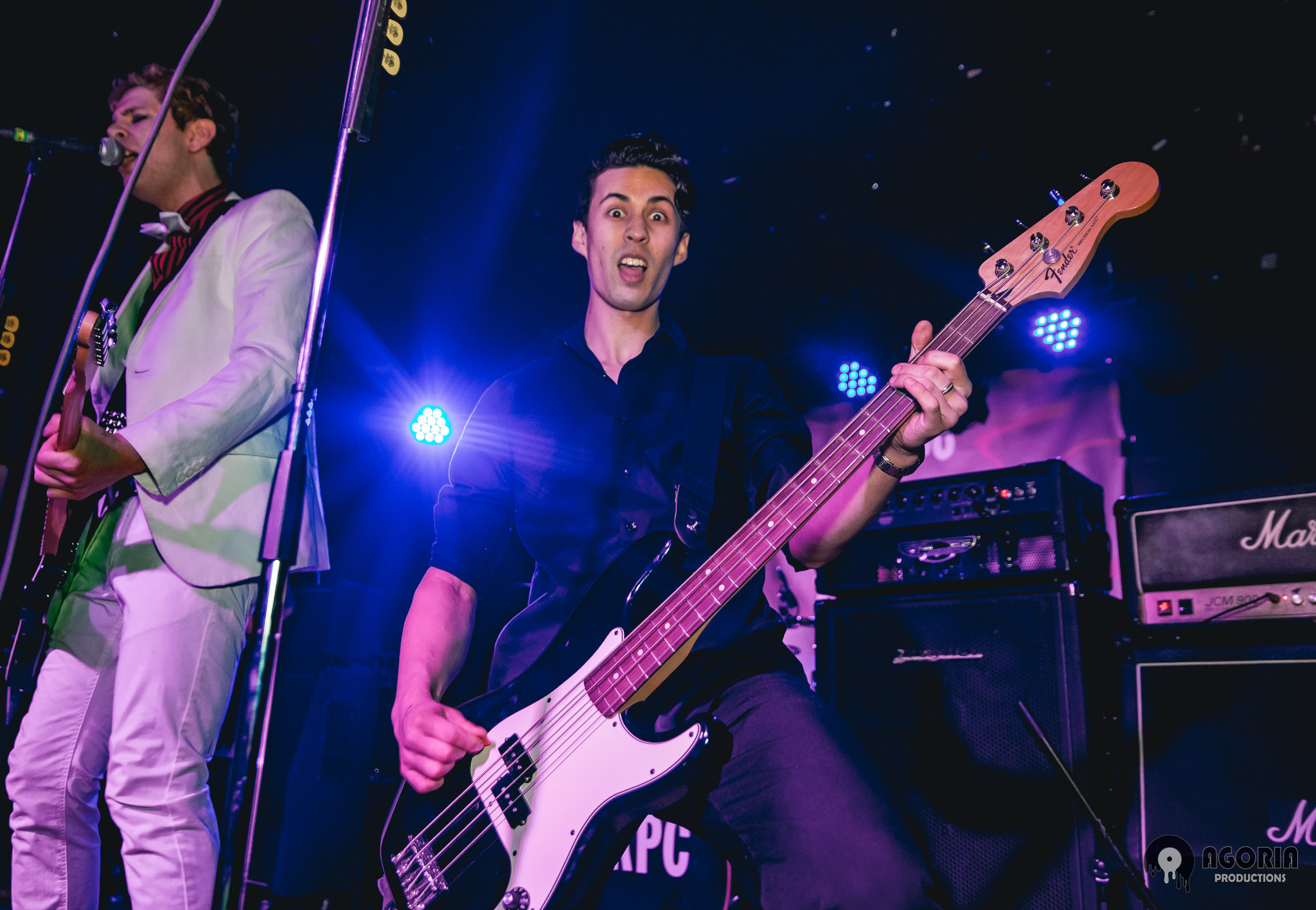 Tyler Twigger of Fluffio & The RPC playing bass live in Toronto at The Baby G