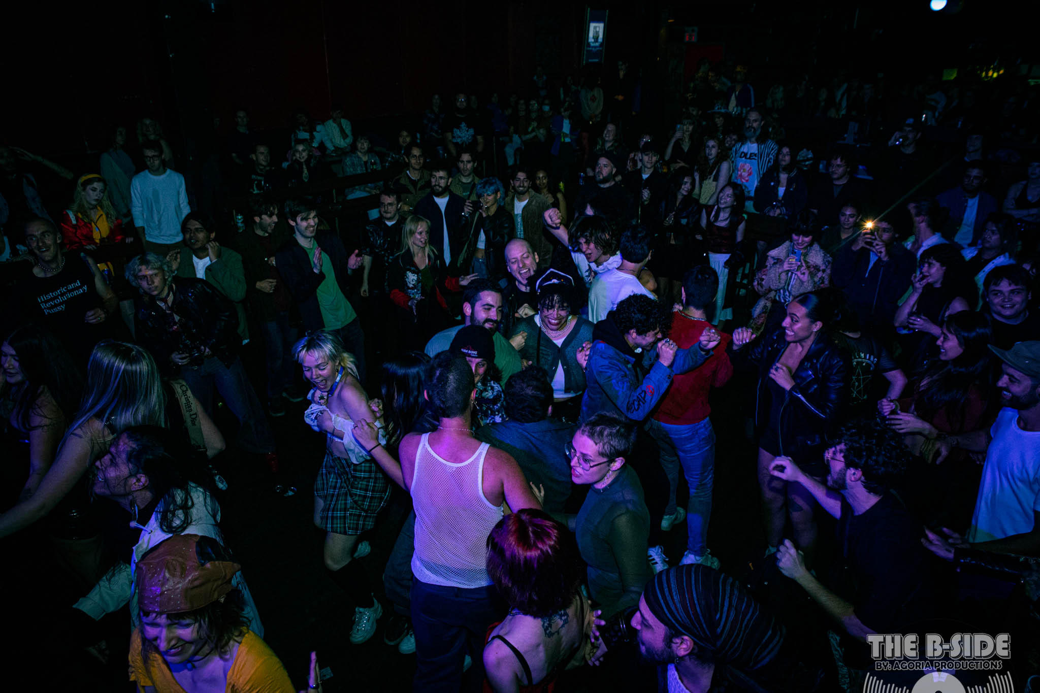 Crowd moshing at Lee's Palace to Fluffio & The RPC performance