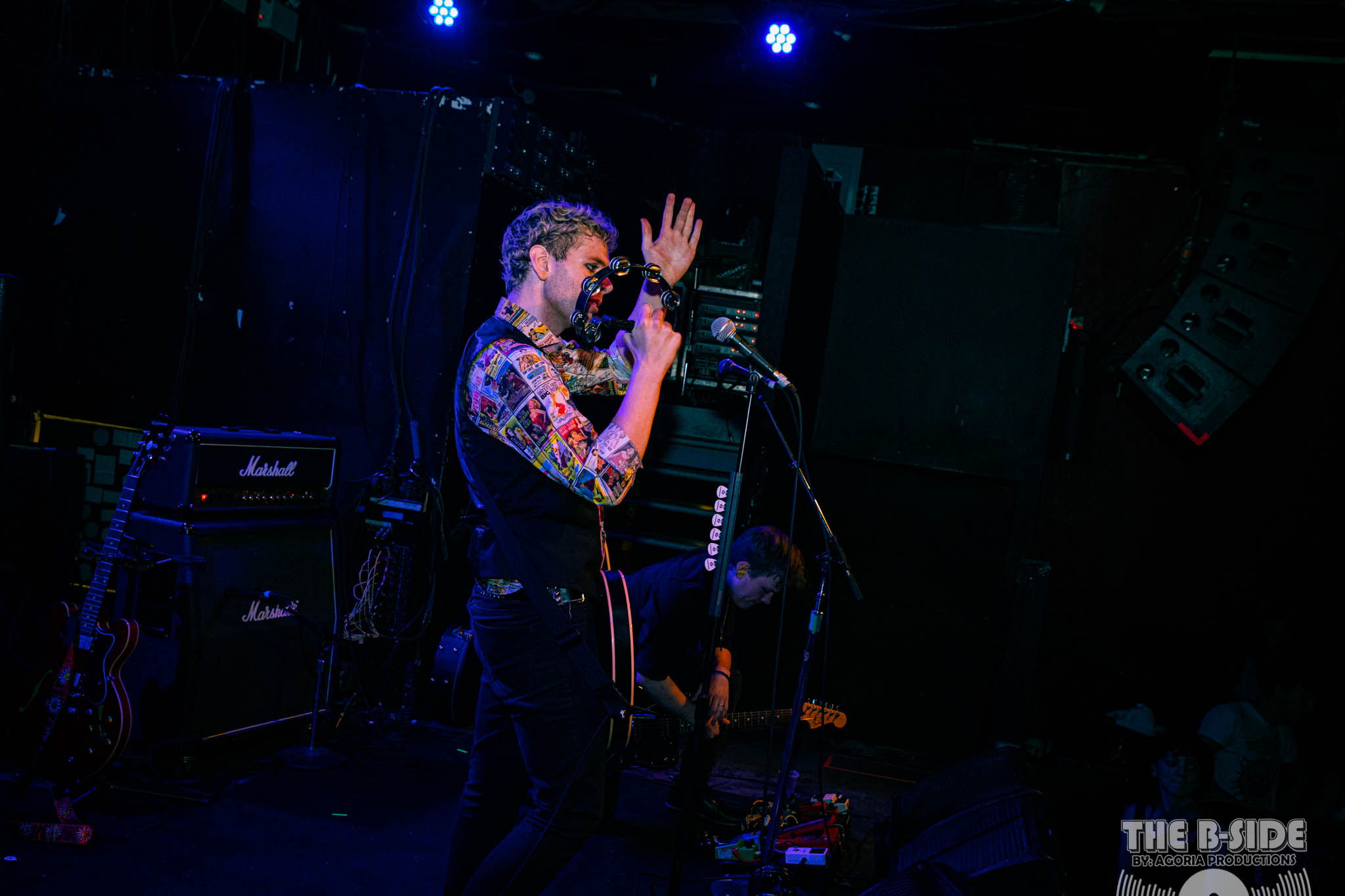 Fluffio playing Tambourine live on stage at Lee's Palace in Toronto at performance with band The RPC