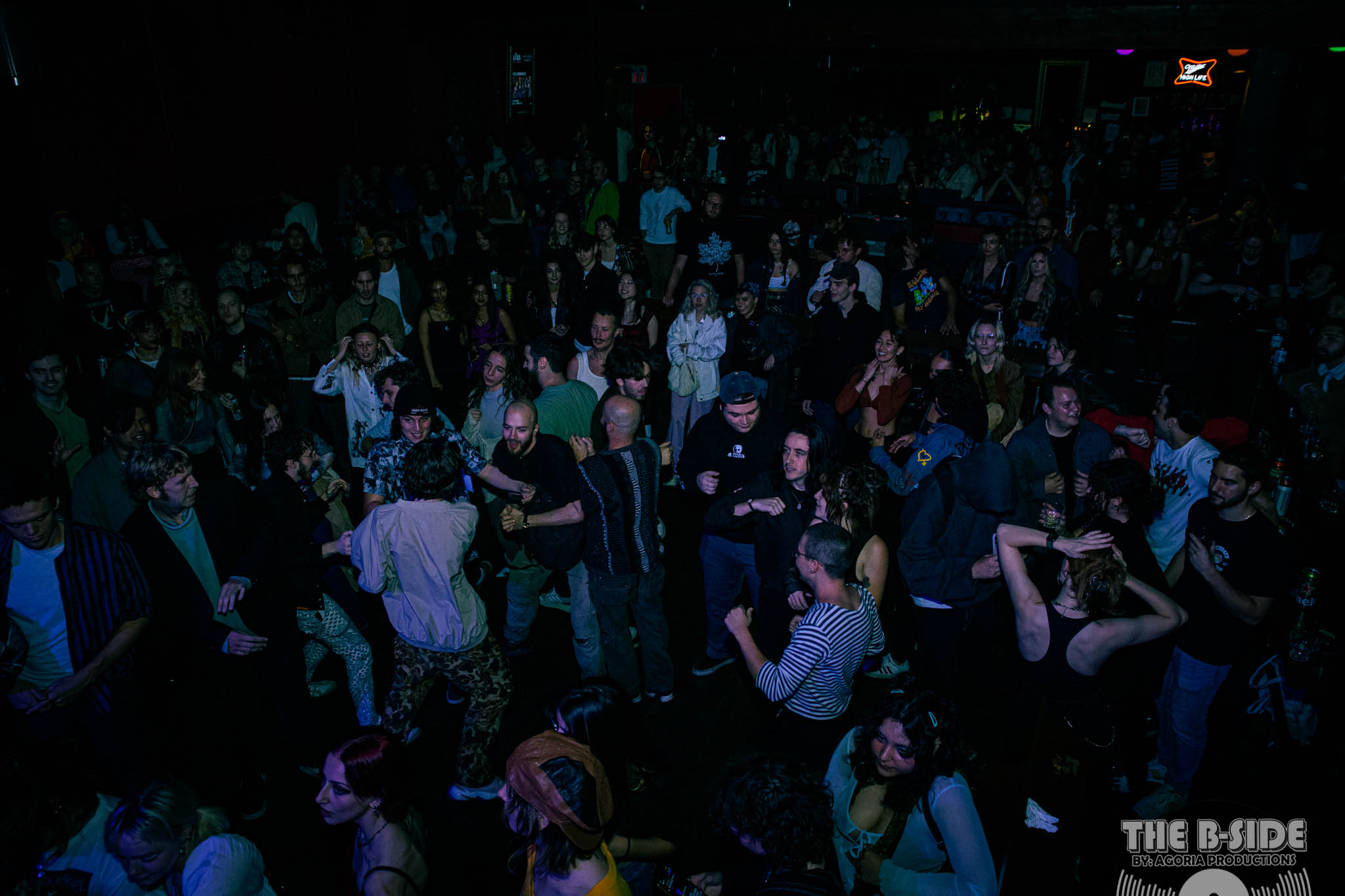 Crowd moshing to Fluffio and The RPC at Lee's Palace in Toronto