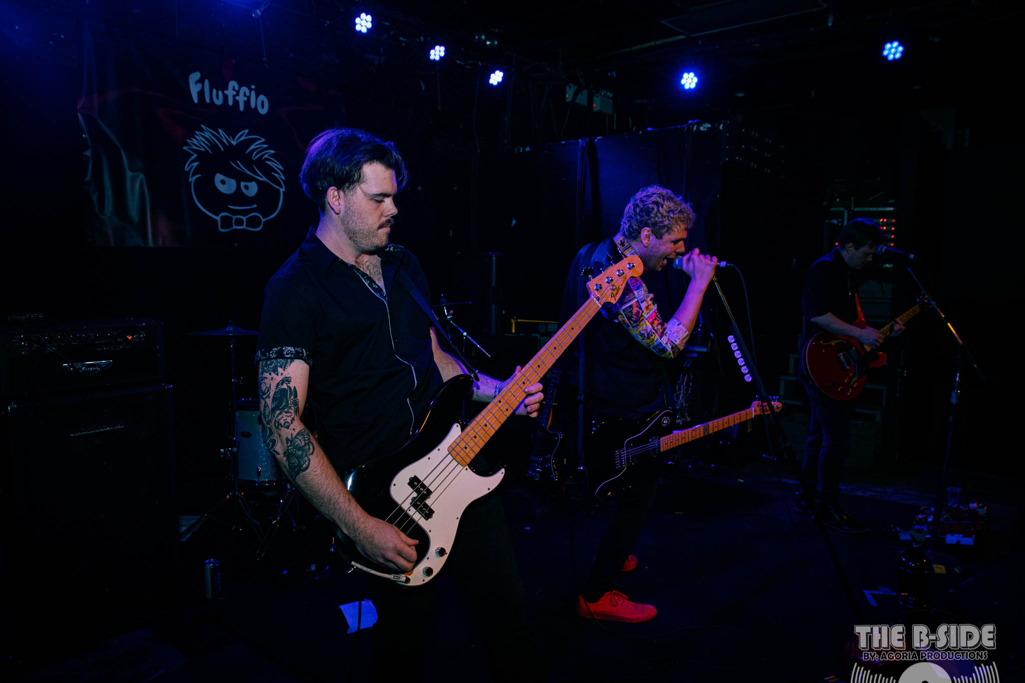 Fluffio and Bailey Skilton live on stage at Lee's Palace in Toronto