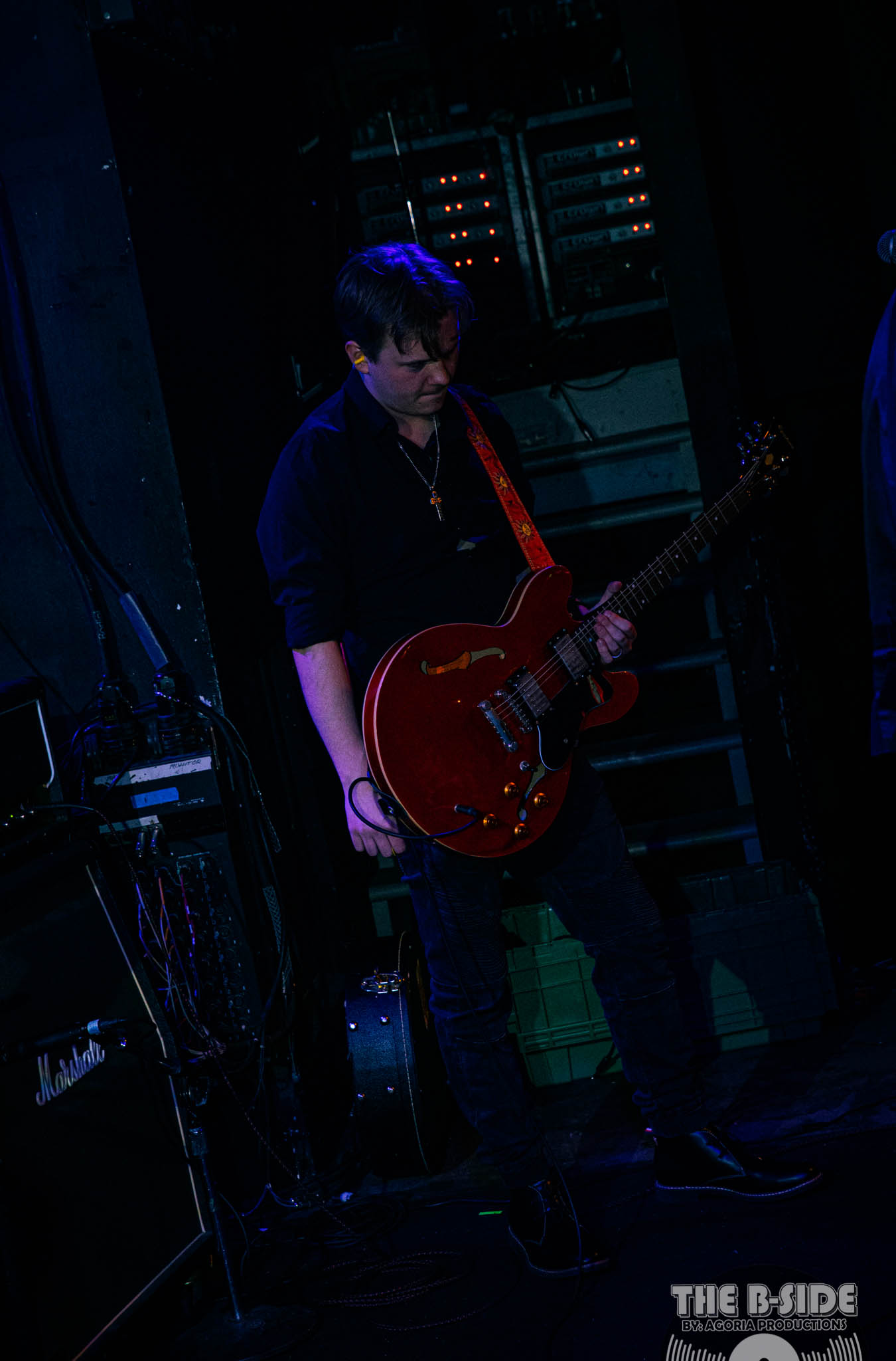 Nick of Fluffio & The RPC on stage at Lee's Palace in Toronto with Guitar