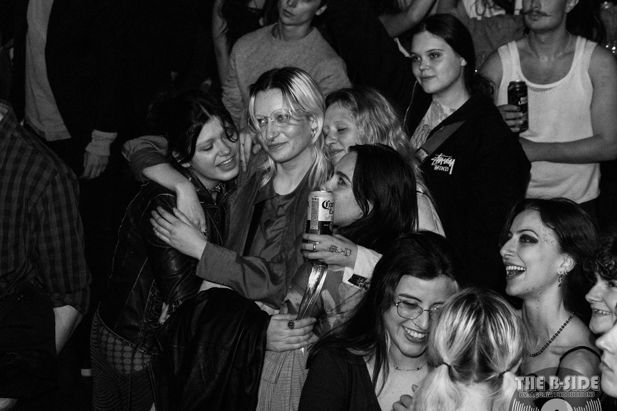 Crowd huddled together at Lee's Palace during Fluffios Performance of song Martyr