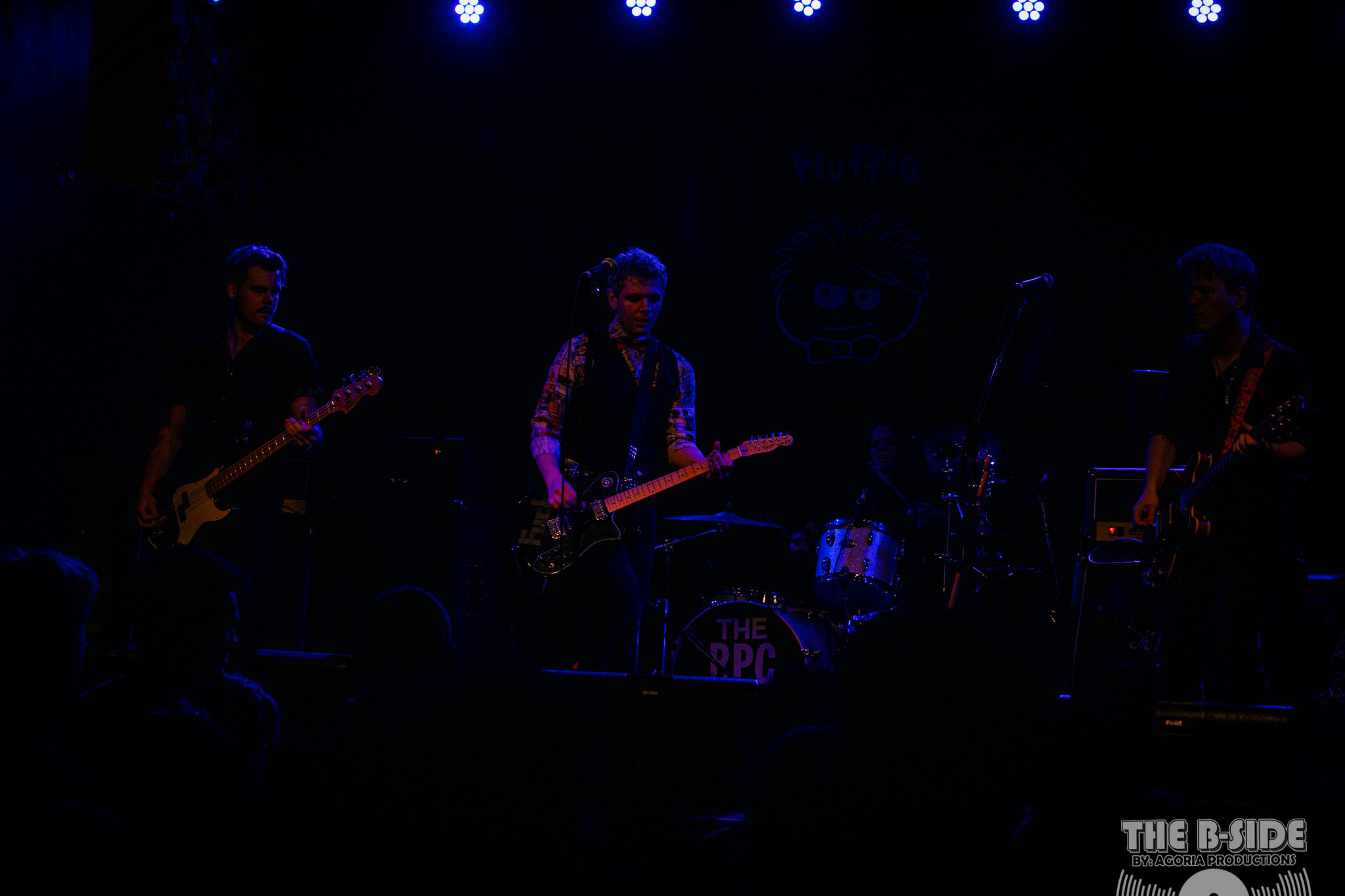 Fluffio & The RPC on stage dark at Lee's Palace in Toronto