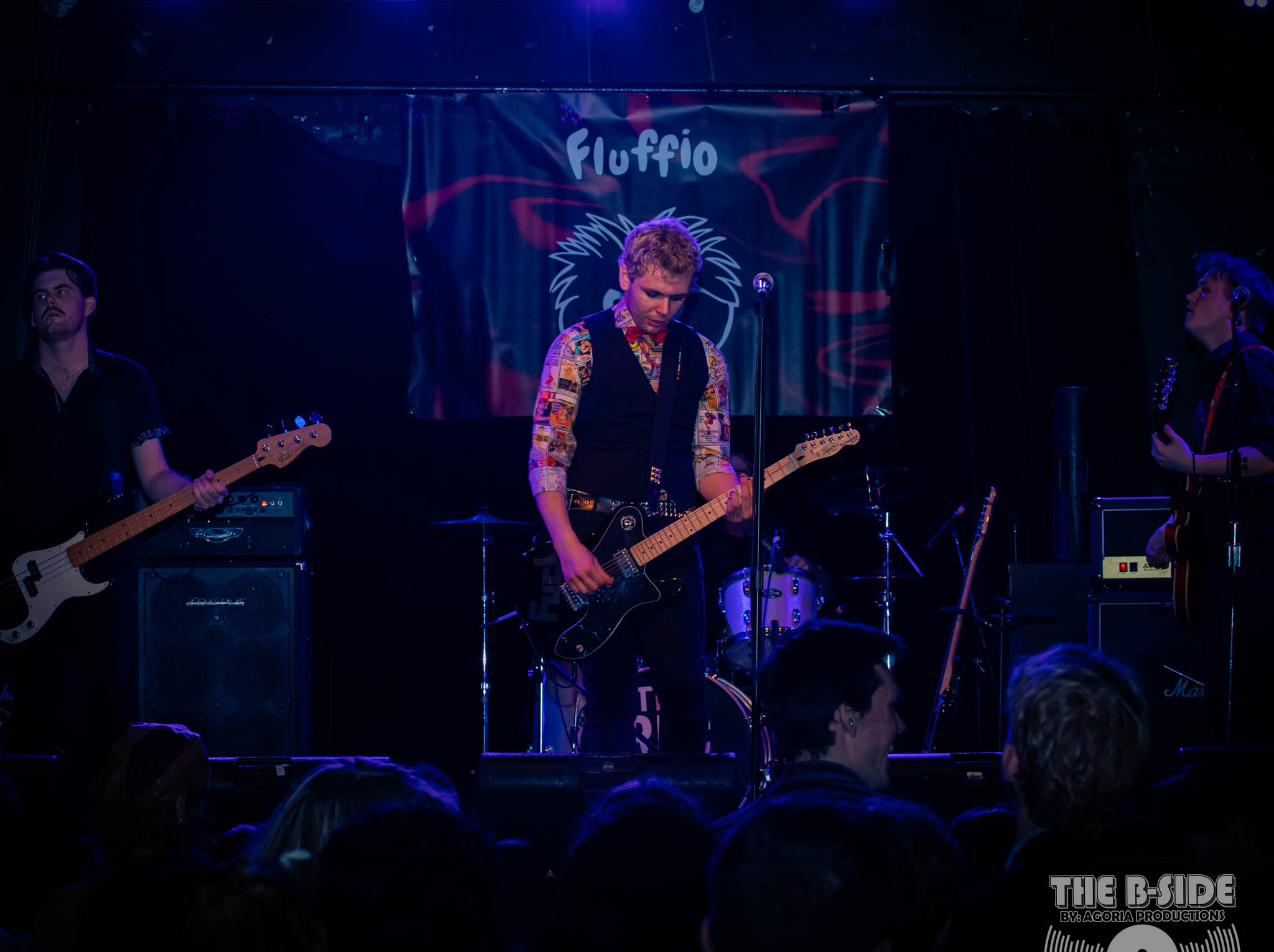 Fluffio and the RPC band shot at Lee's Palace on stage in Toronto