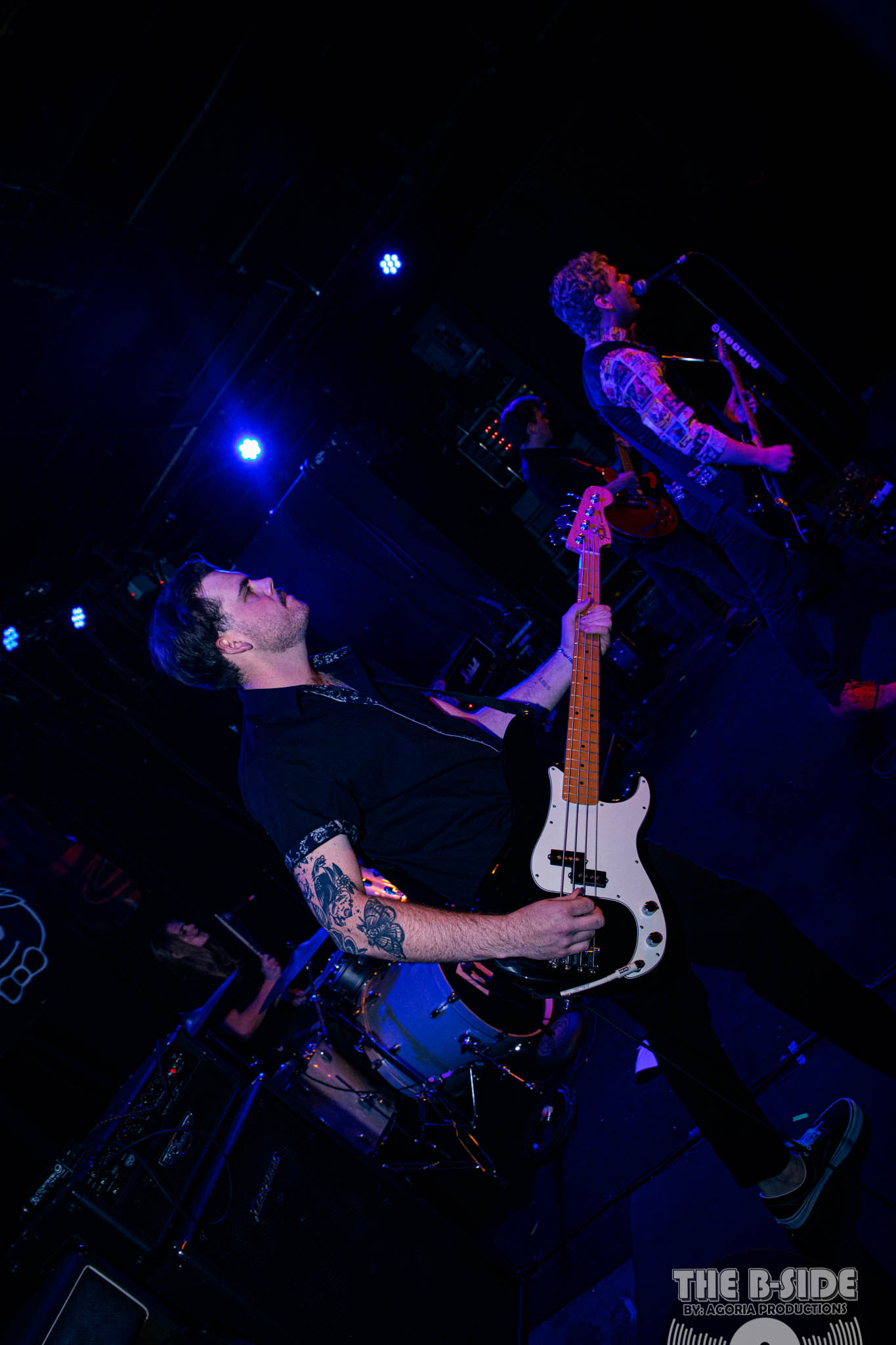 Bailey Skilton of Fluffio & The RPC playing bass live at Lee's Palace in Toronto