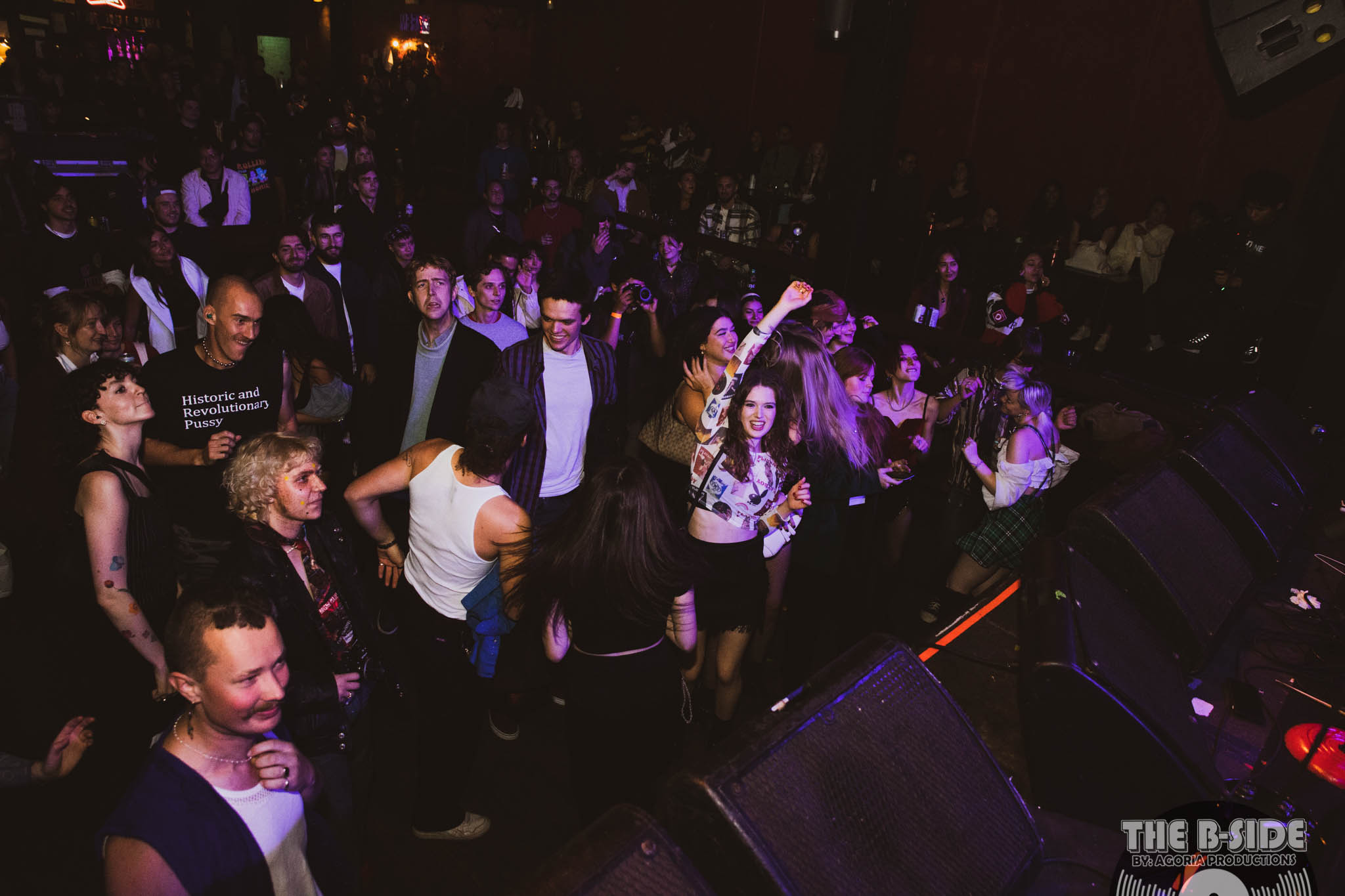 Crowd dancing to Fluffio & The RPC live at Lee's Palace in Toronto