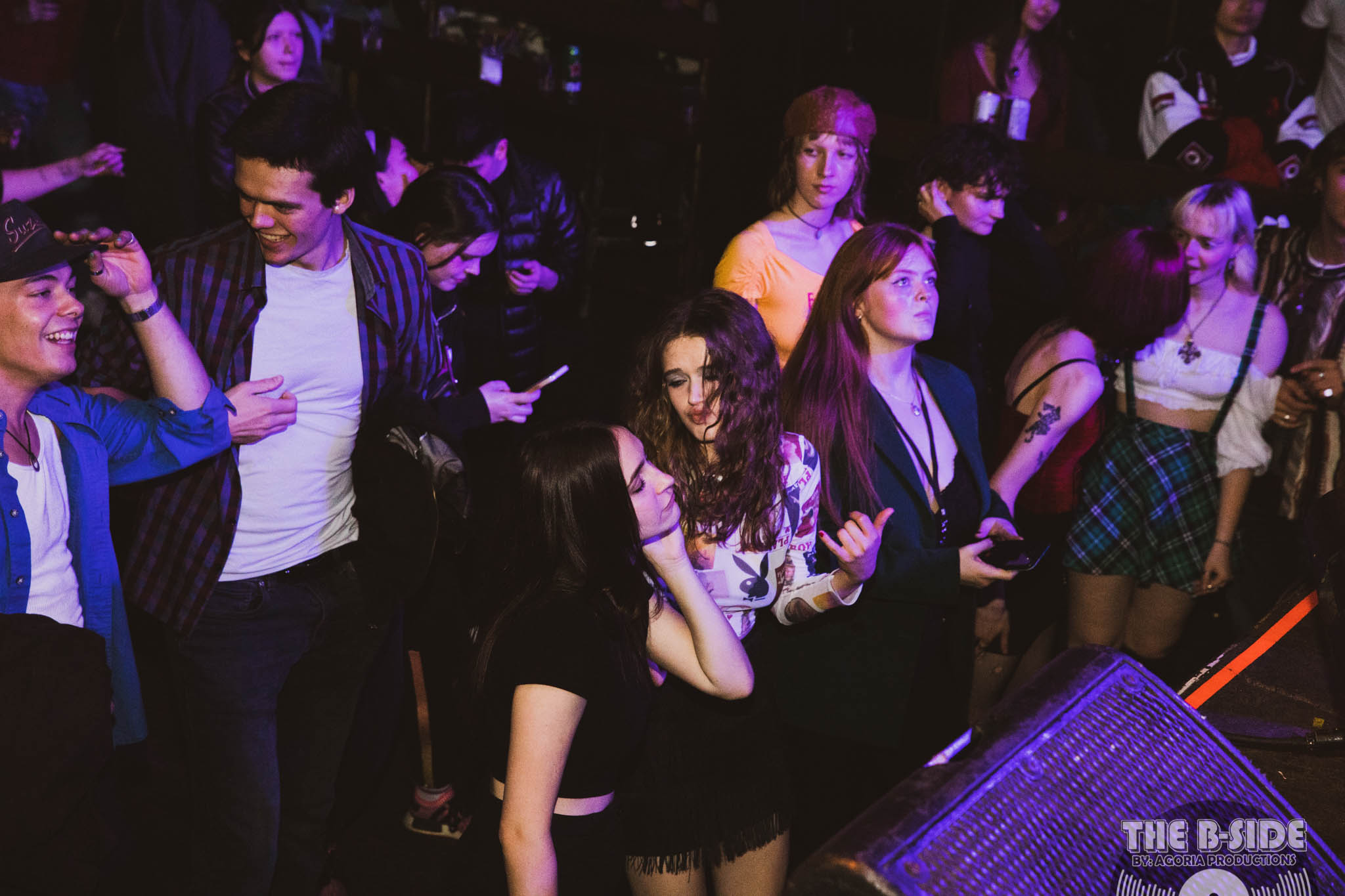 Crowd dancing to Fluffio & The RPC set at Lee's Palace in Toronto