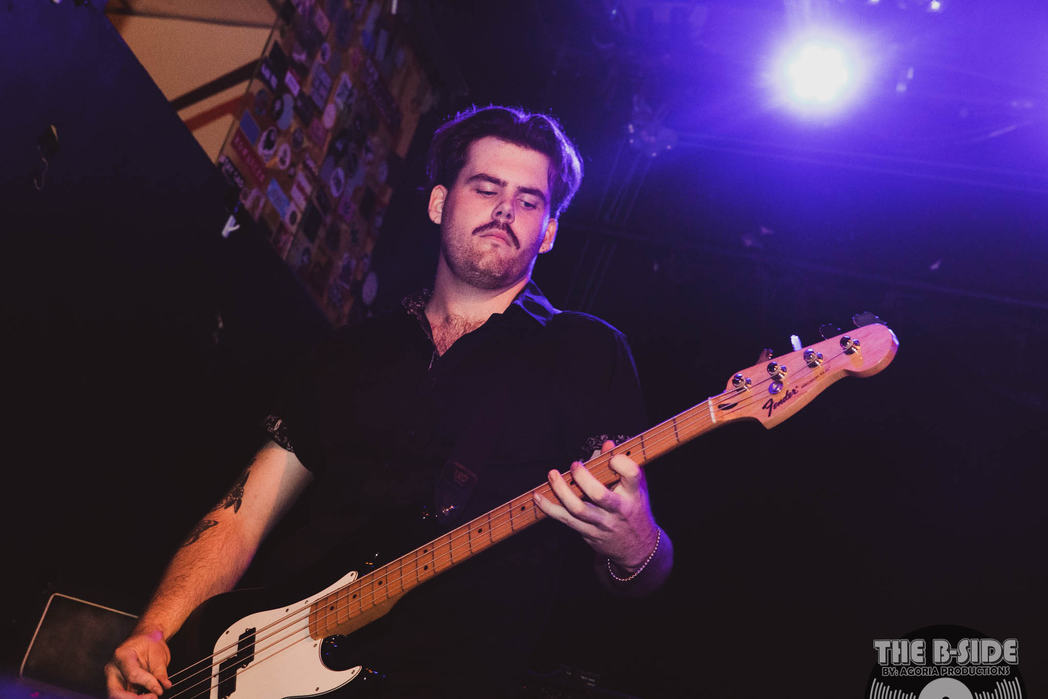 Bailey Skilton Bassist of the Fluffio & The RPC playing Bass live at Lee's Palace