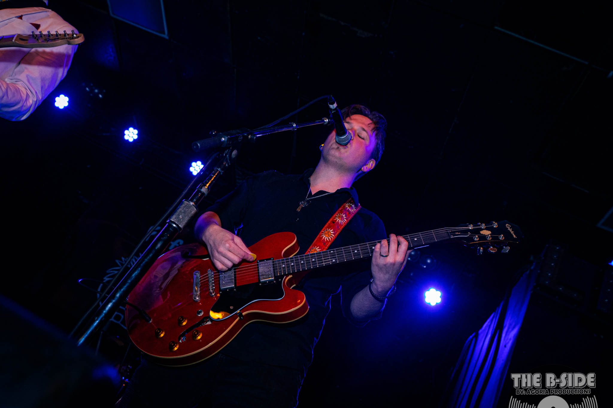 Nick Guitartist playing guitar with Fluffio & The RPC live at Lee's Palace in Toronto