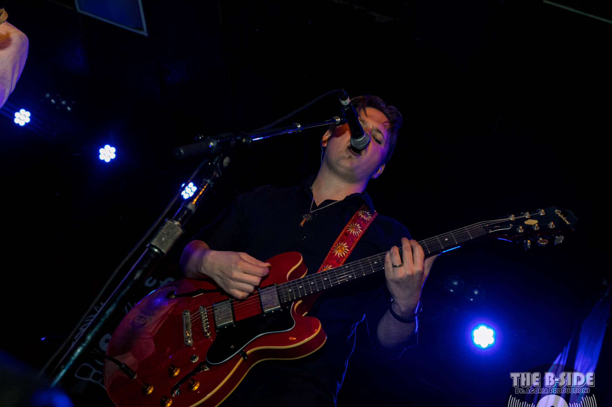 Nick Guitartist playing guitar with Fluffio & The RPC live at Lee's Palace in Toronto